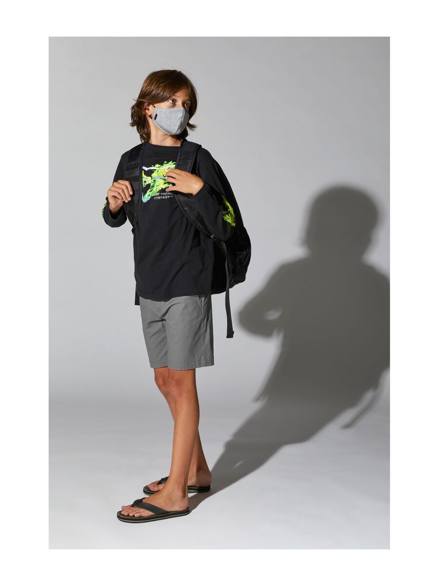 Fox Youth Face Mask (nicht retournierbar), heather grey - Bild 5