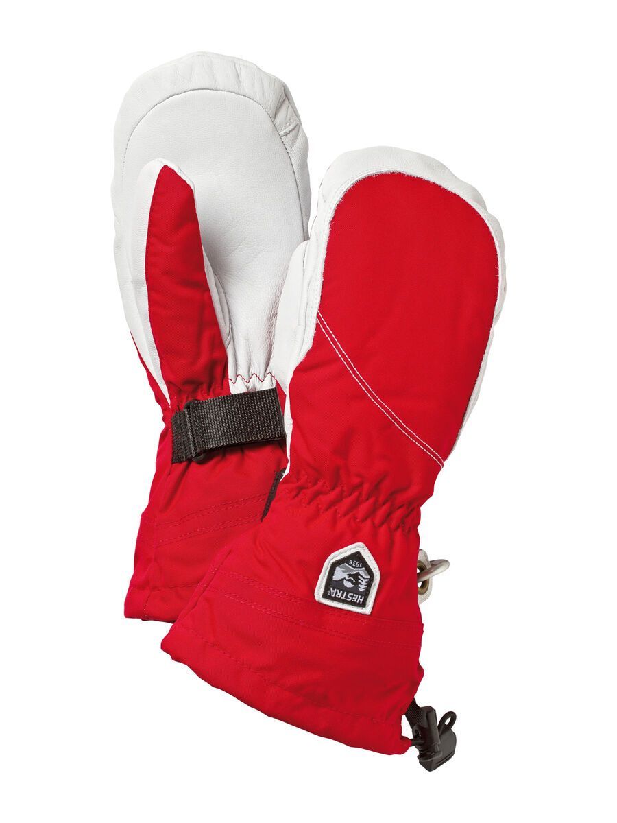 Hestra Heli Ski Female Mitt, rot/cremefarbig - Bild 1