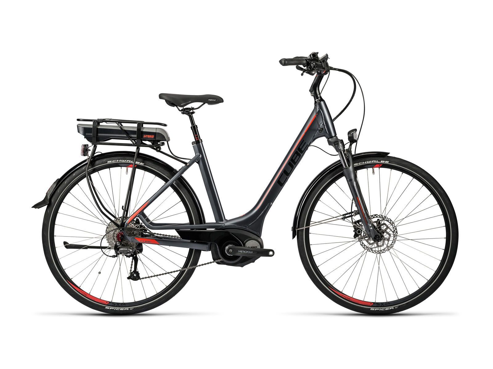 Cube Touring Hybrid 500 Easy Entry, grey´n´red - Bild 1