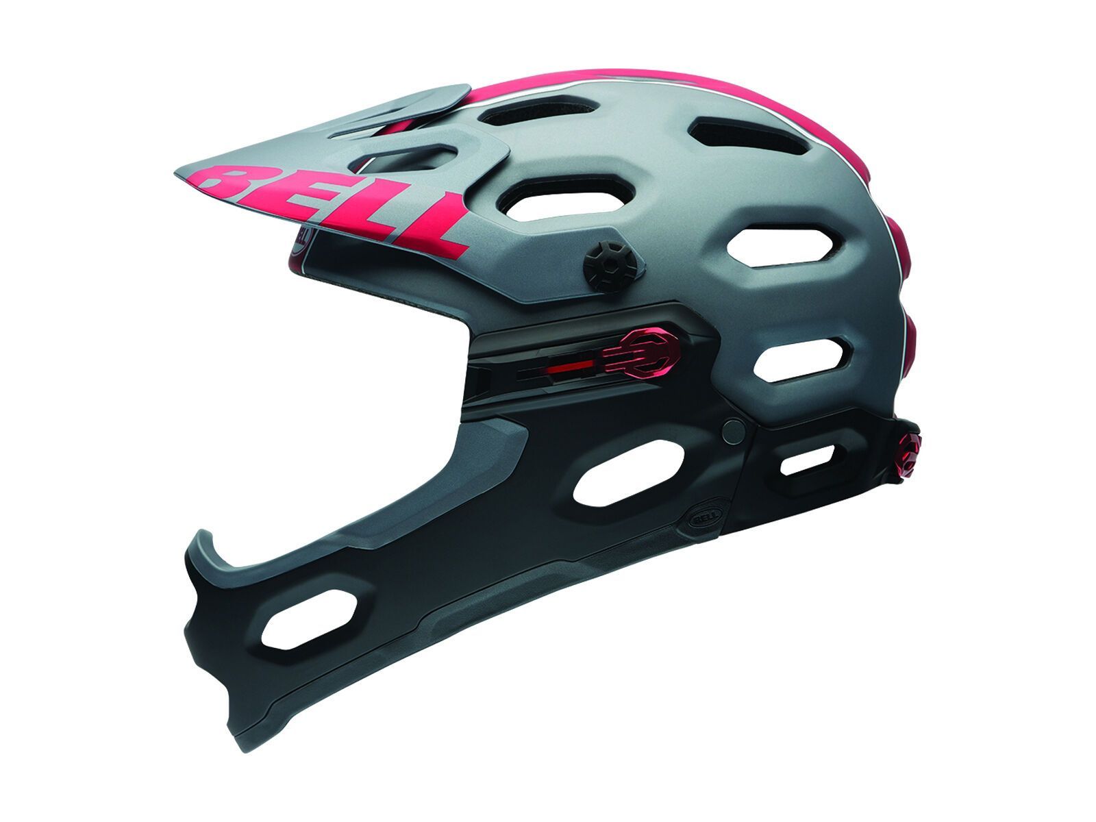 Bell Super 2R, matte titanium/red viper - Bild 1