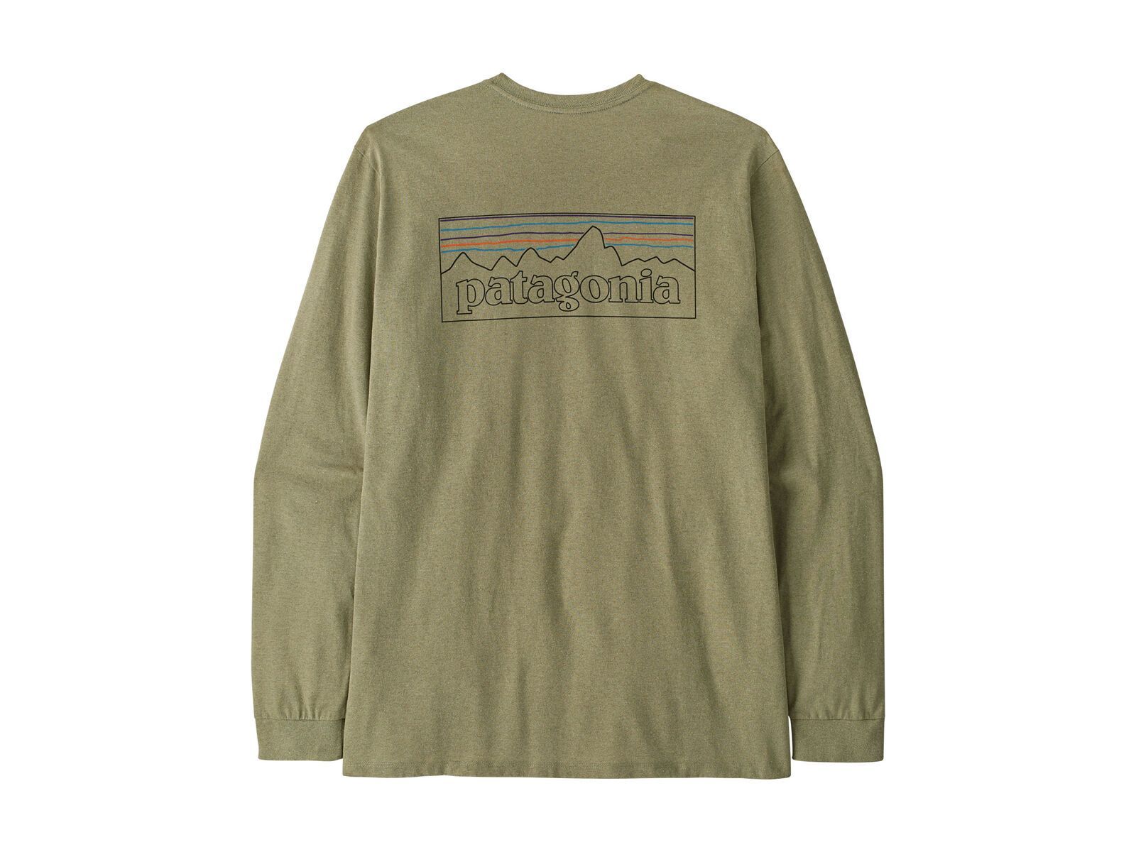 Patagonia Men's Long-Sleeved P-6 Logo Responsibili-Tee P-6 Outline, gumtree green - Bild 1