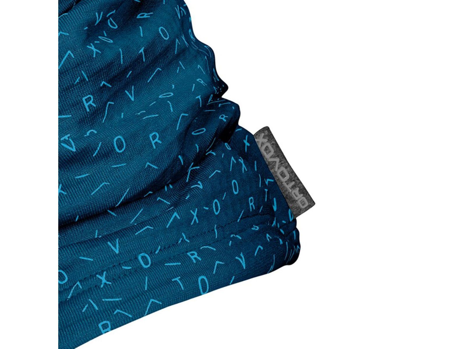 Ortovox Merino Fleece Light Grid Neckwarmer, petrol blue - Bild 3