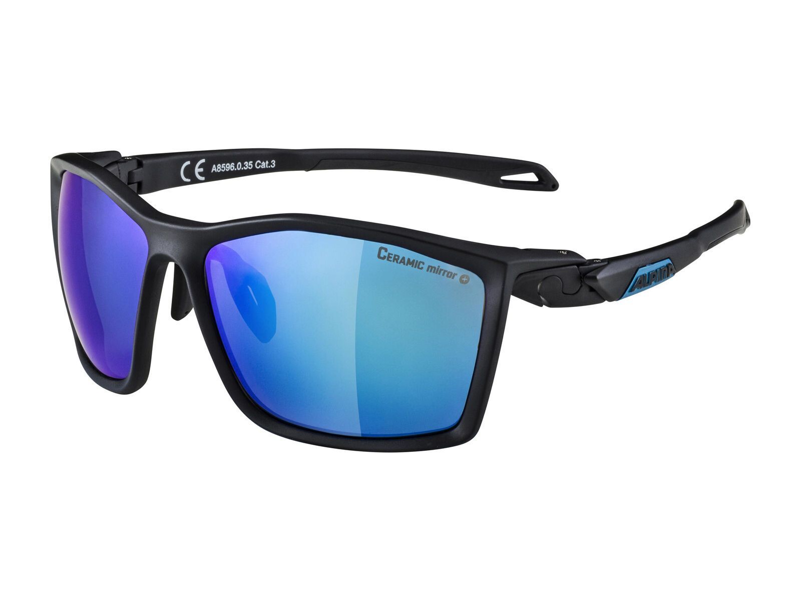 Alpina Twist Five CM+, black matt/Lens: ceramic mirror blue - Bild 1