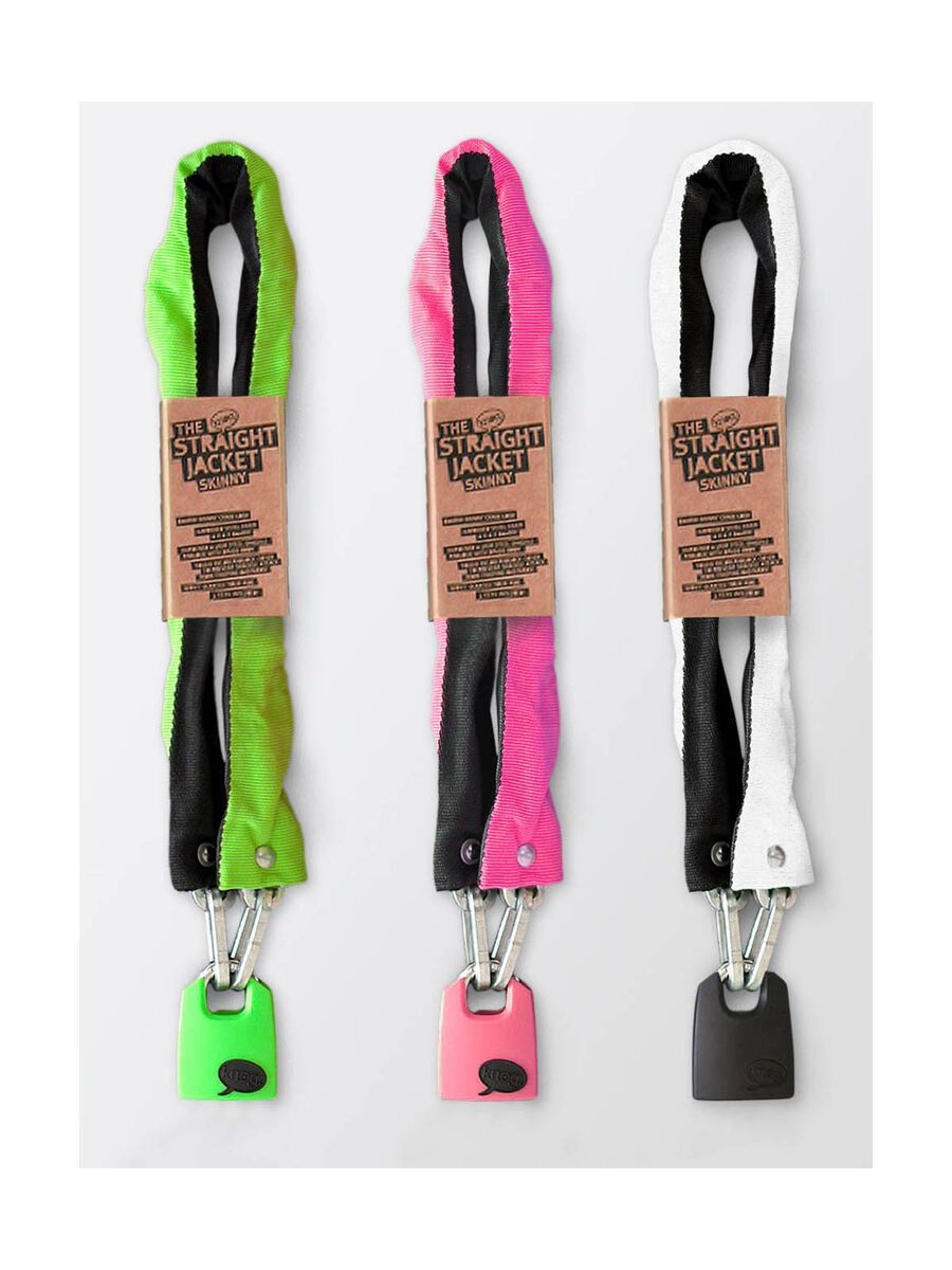 Knog Straight Jacket Skinny Kettenschloss, pink/schwarz - Bild 1