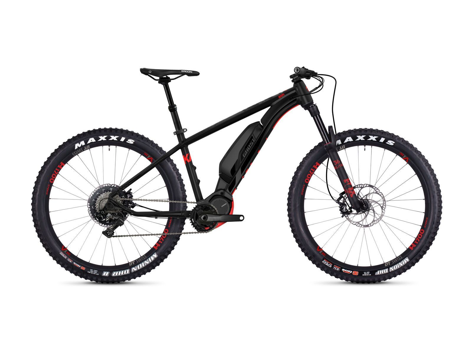 Ghost Hybride Kato S8.7+ AL, night black/neon red - Bild 1