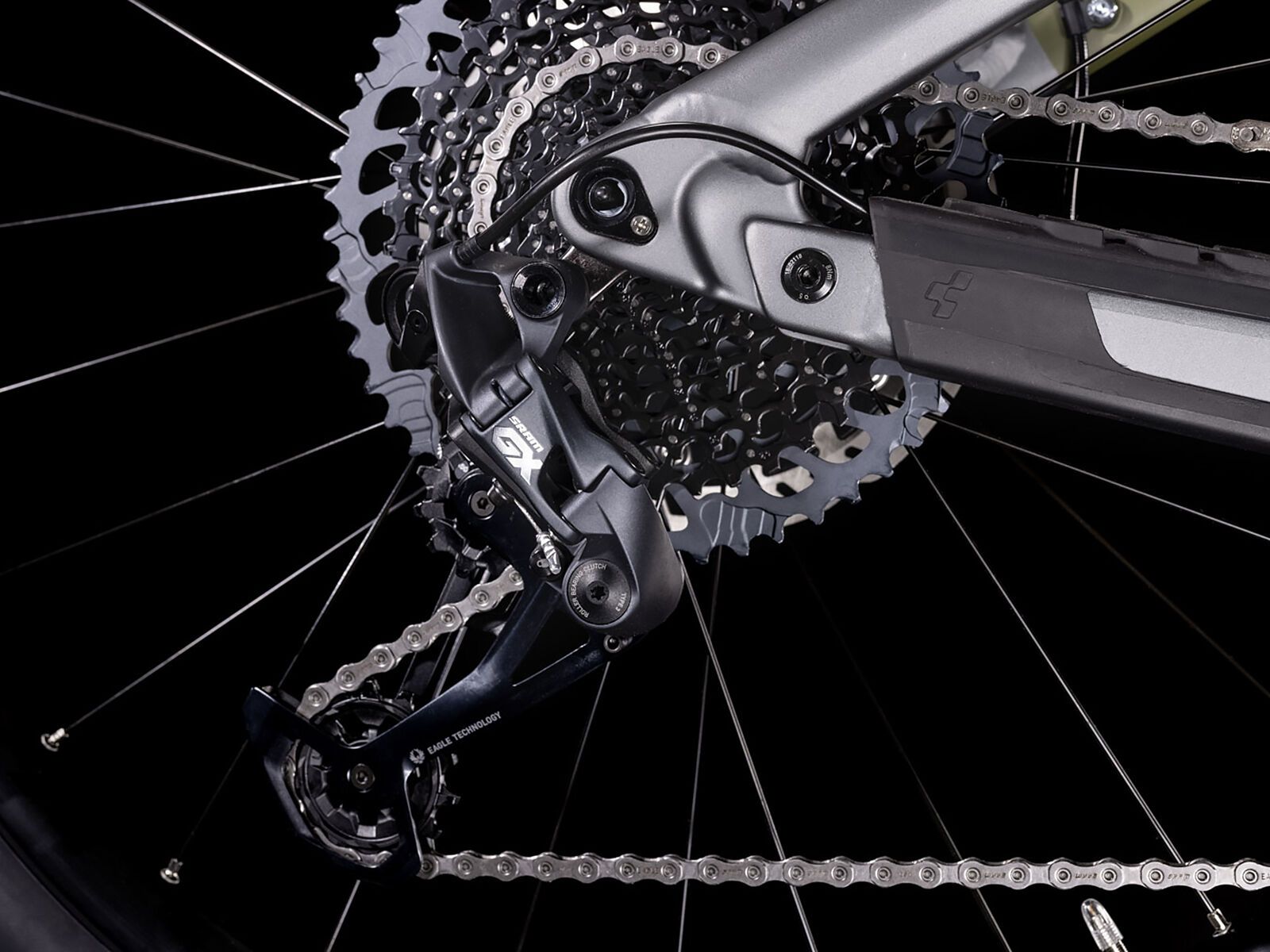 Cube Stereo Hybrid 160 HPC TM 625 27.5, flashgrey´n´olive - Bild 3