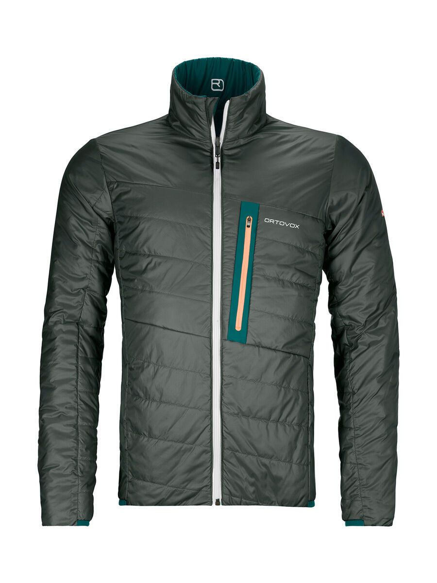 Ortovox Swisswool Piz Boval Jacket M, pacific green - Bild 1