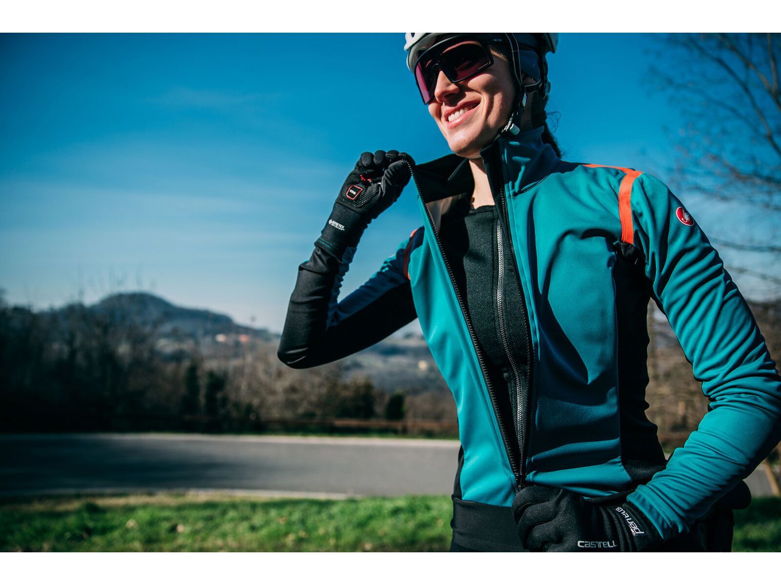 Castelli Alpha RoS 2 W Light Jacket, teal blue/black-fiery red - Bild 16