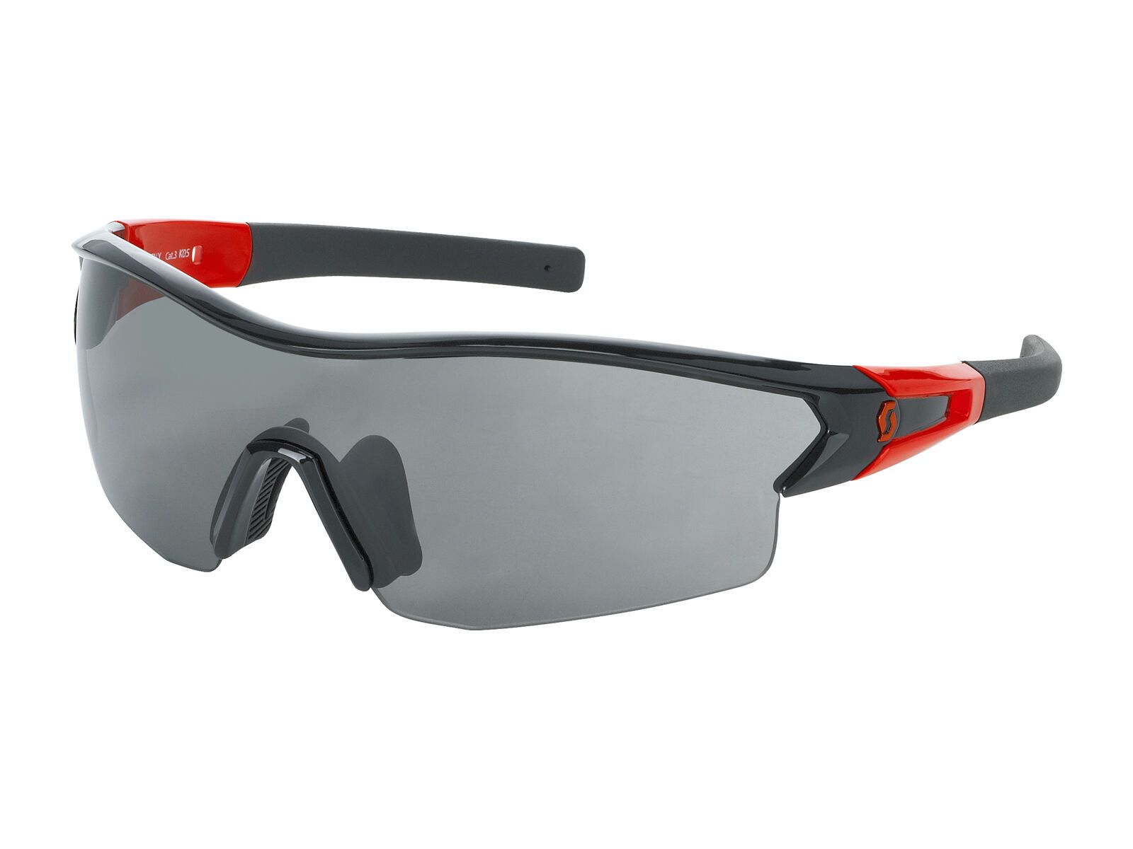 Scott Leap + Spare Lens, black glossy/orange grey + clear - Bild 1