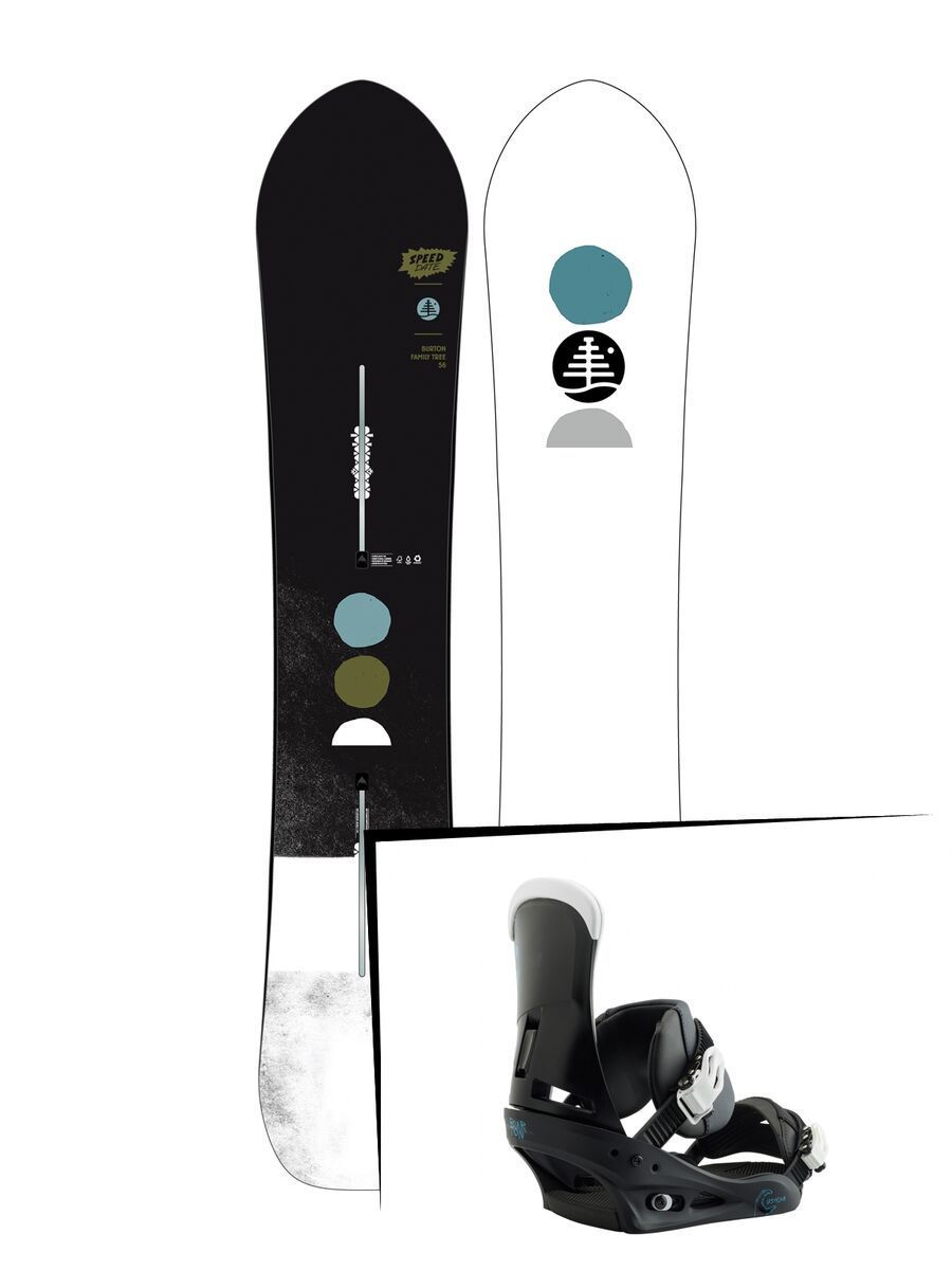 Set: Burton Family Tree Speed Date 2019 + Burton Custom black/multi - Bild 1