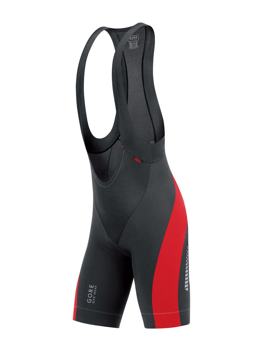 Gore Bike Wear Xenon Race Trägerhose kurz+, black/red - Bild 1