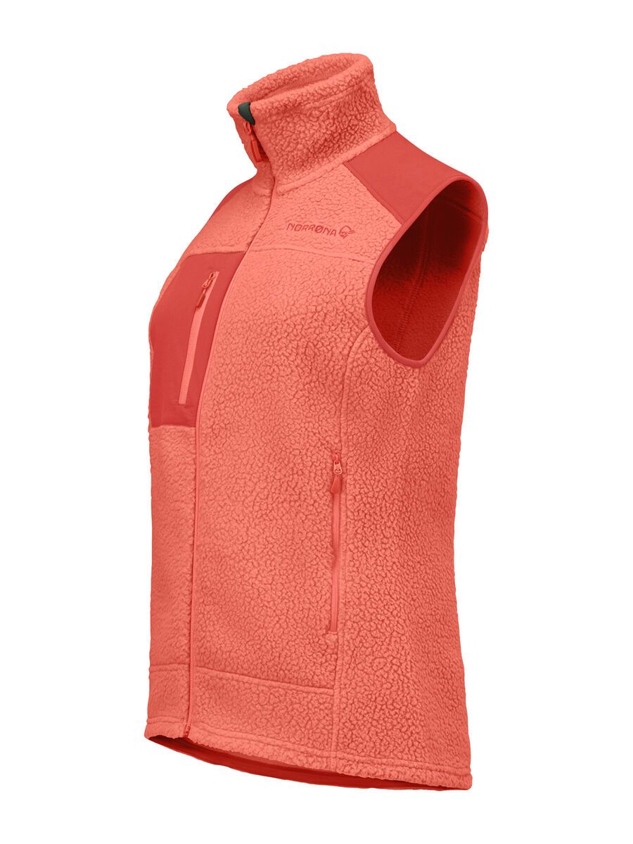 Norrona trollveggen warm3 Vest W's, deep sea coral/baked apple - Bild 2