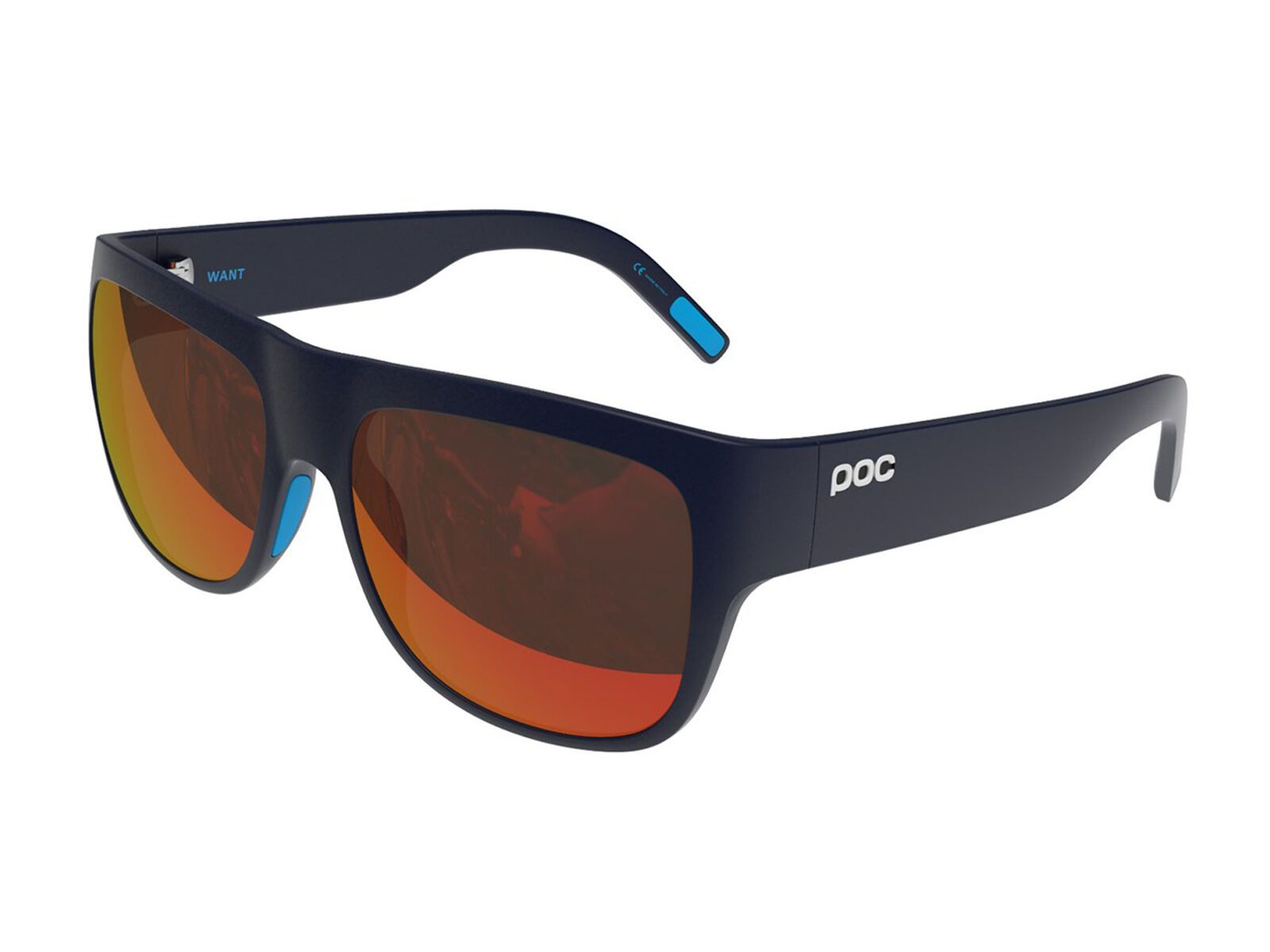 POC Want, navy black/Lens: brown red mirror - Bild 1