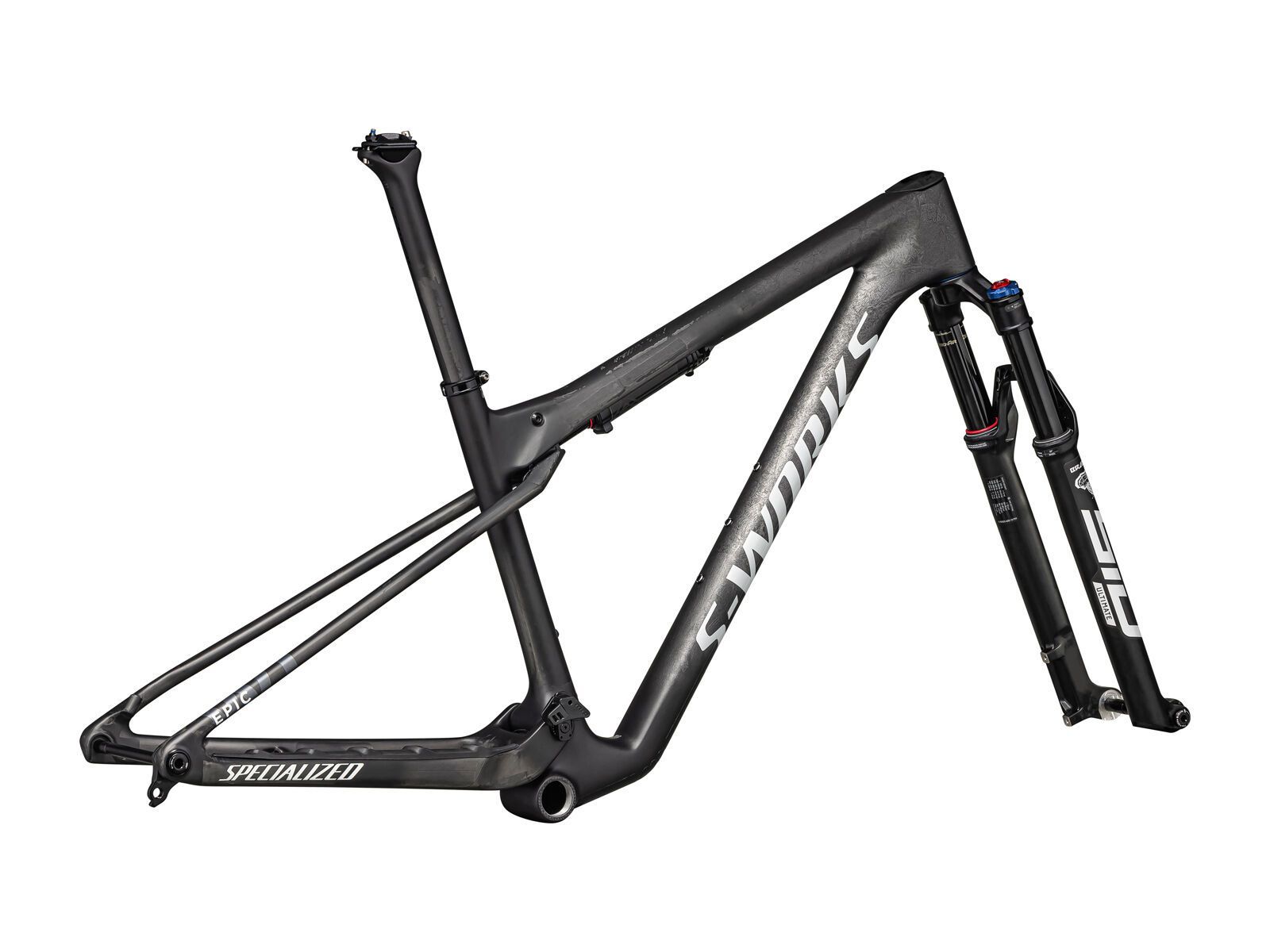 Specialized S-Works Epic World Cup Frameset, satin smoke granite/white silver - Bild 3