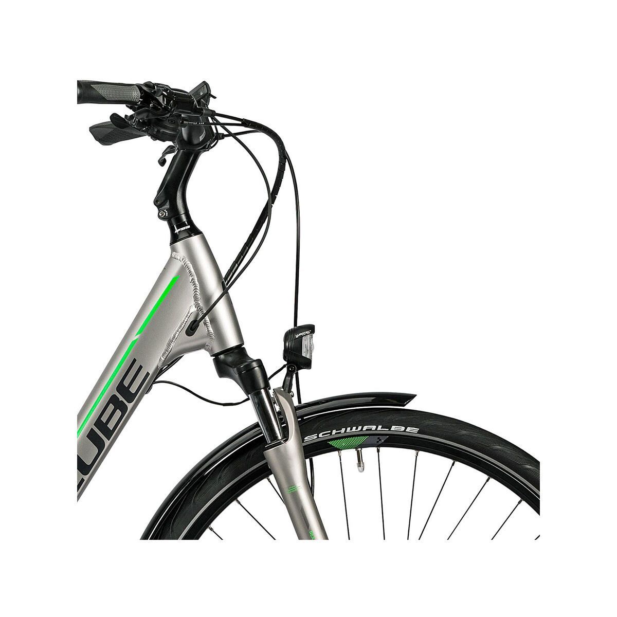 Cube Touring Hybrid Pro 400 Easy Entry, silver´n´flashgreen - Bild 5