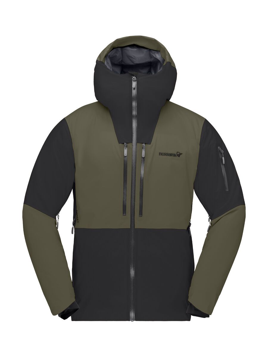 Norrona lofoten Gore-Tex Thermo80 Jacket M's, caviar/olive night - Bild 1