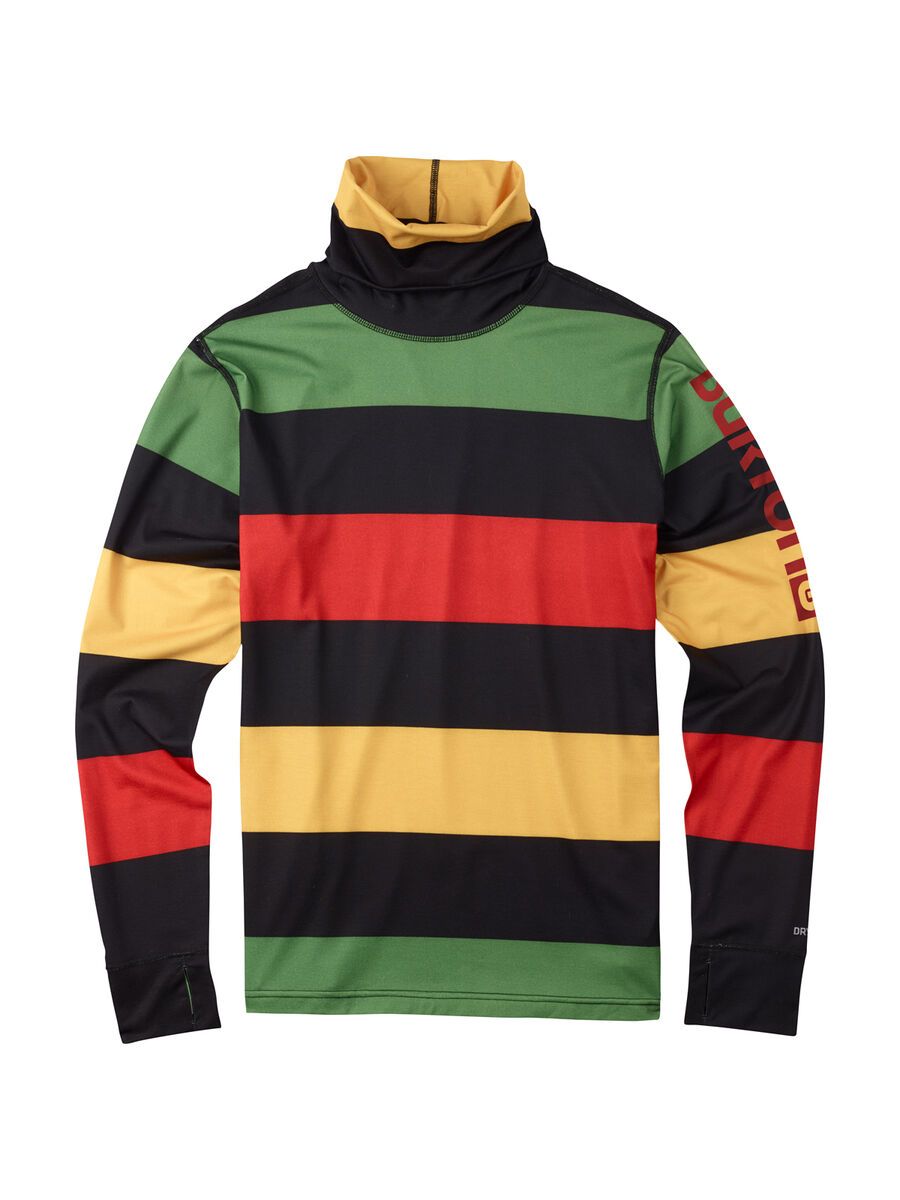 Burton Midweight Long Neck, Pop Stripe Rasta - Bild 1
