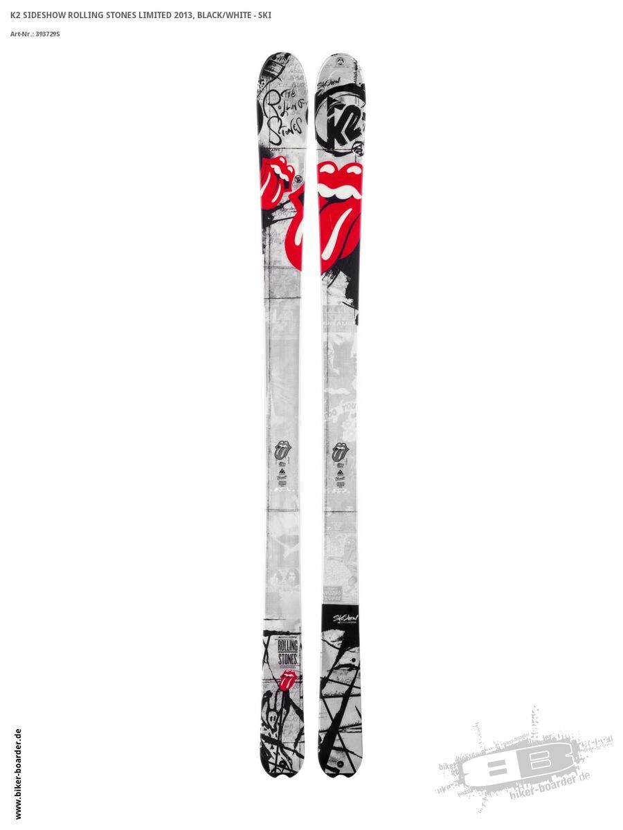 K2 SKI Set: Sideshow Rolling Stones Limited 2013 + Marker Squire 11 - Bild 2