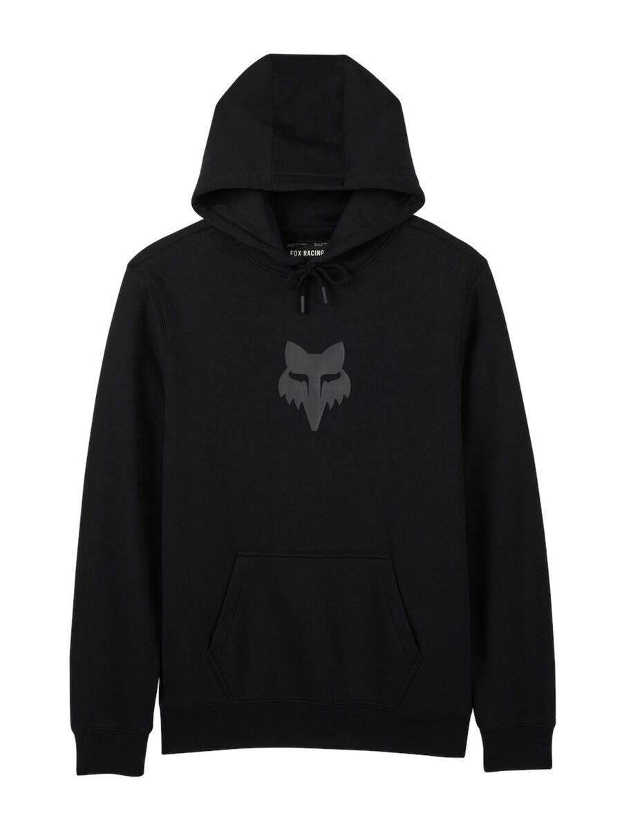 Fox Fox Head Pullover Hoodie, black/black - Bild 1