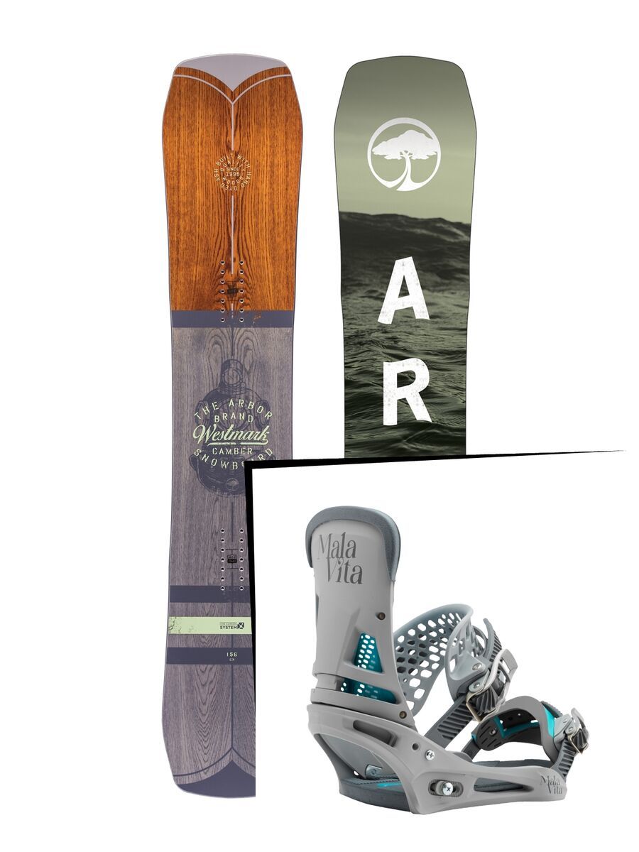 Set: Arbor Westmark Camber 2017 + Burton Malavita (1712849S) - Bild 1