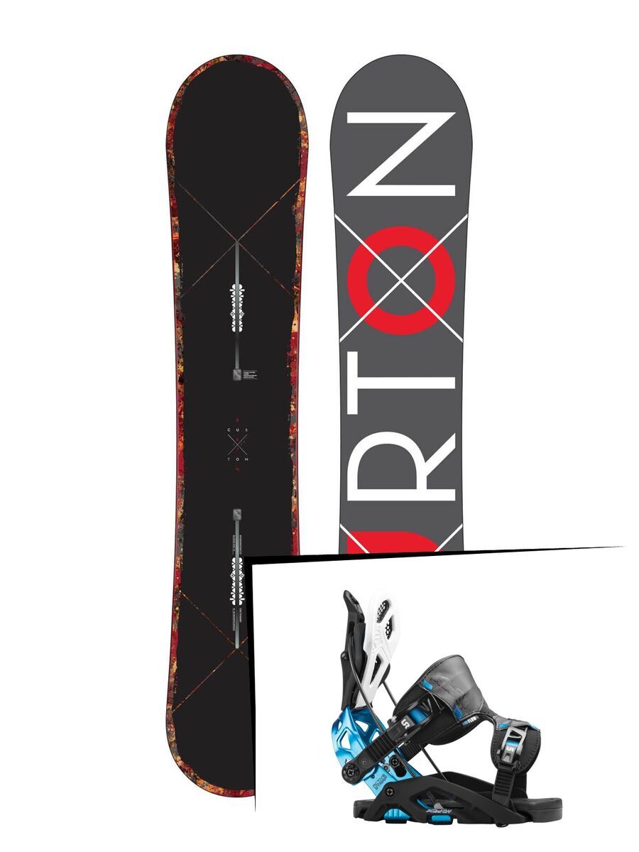 Set: Burton Custom X 2015 + Flow Fuse-GT (1513133S) - Bild 1