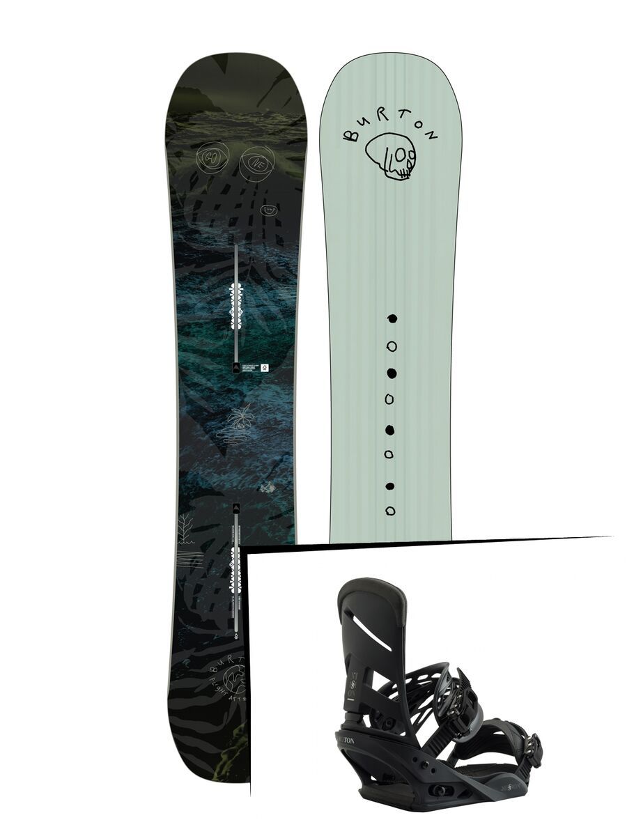 Set: Burton Flight Attendant Wide 2019 + Burton Mission blackish - Bild 1