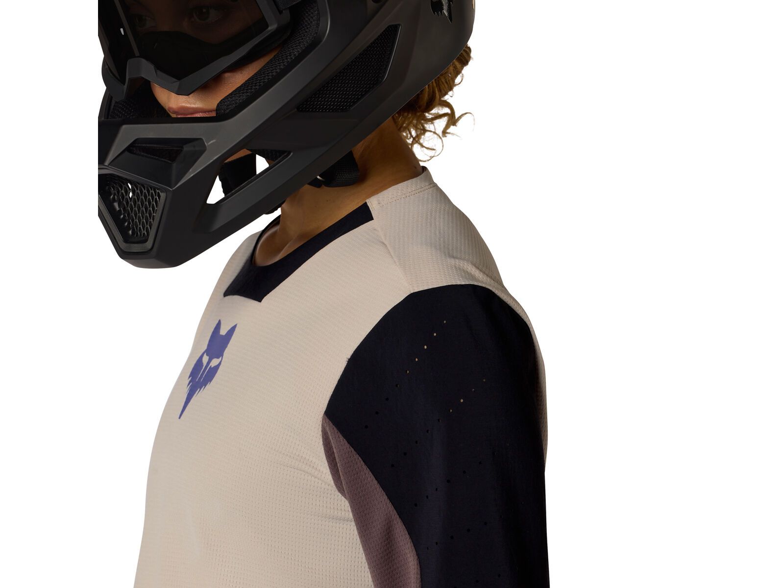 Fox Womens Defend Long Sleeve Jersey Park SE, chalk - Bild 5