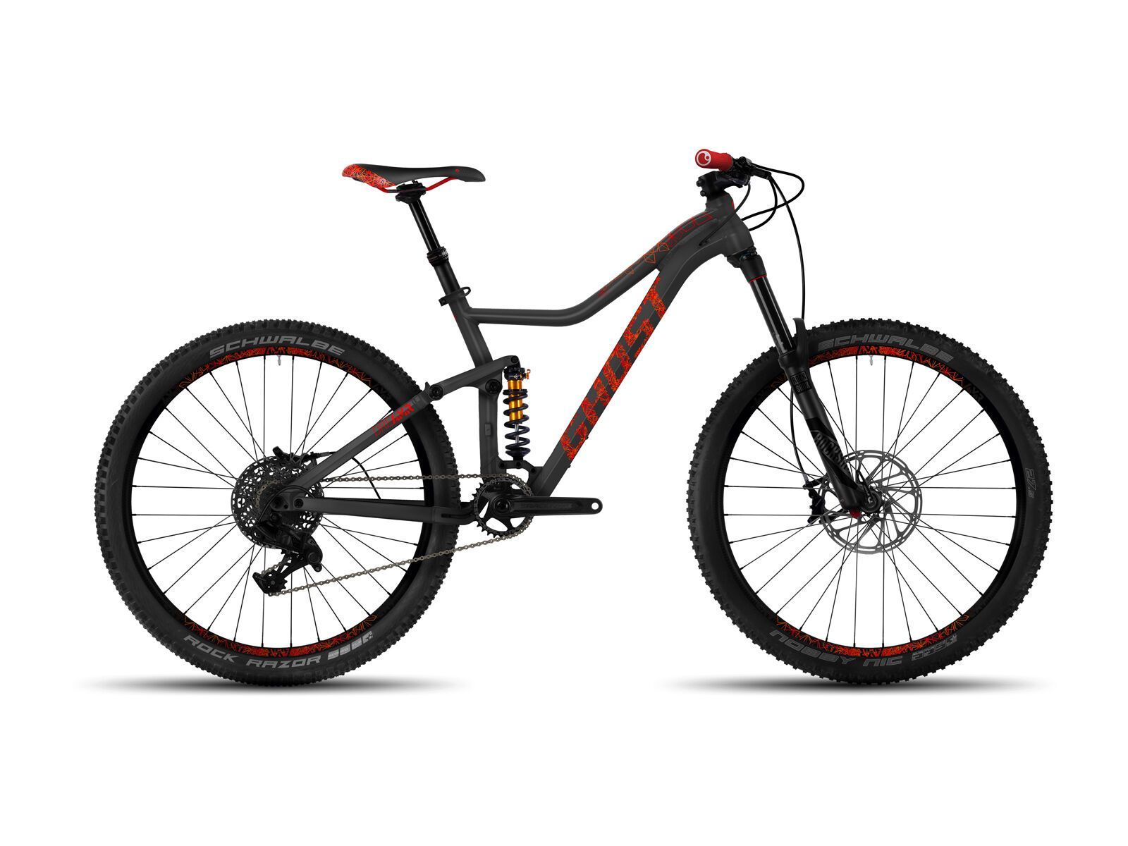 Ghost DRE AMR X 7 AL, titanium grey/riot red/monarch orange - Bild 1