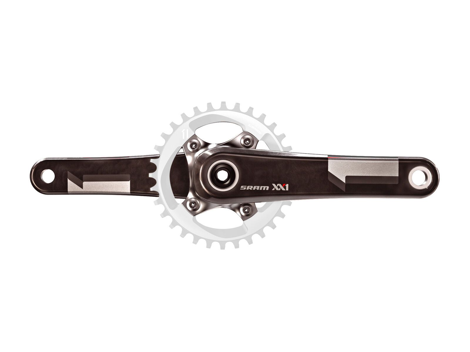 SRAM XX1 X-Sync Kurbel - GXP, Fatbike, schwarz - Bild 1