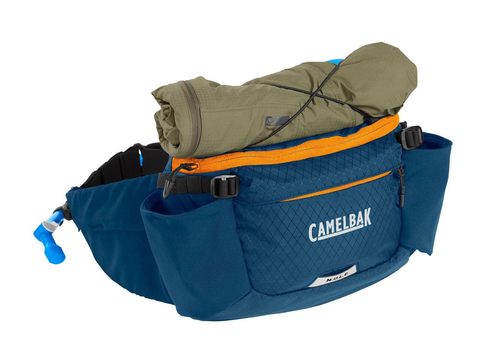 Camelbak M.U.L.E. 5 Waist Pack + 1,5-Liter-Trinkblase, gibraltar navy/orange - Bild 9