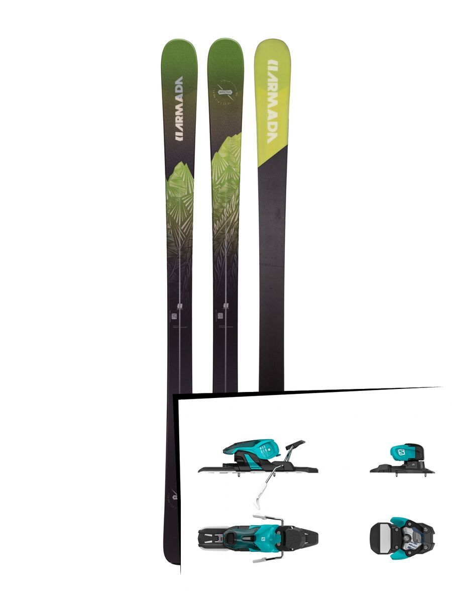 Set: Armada Invictus 85 2019 + Salomon Warden 11 turquoise/black - Bild 1