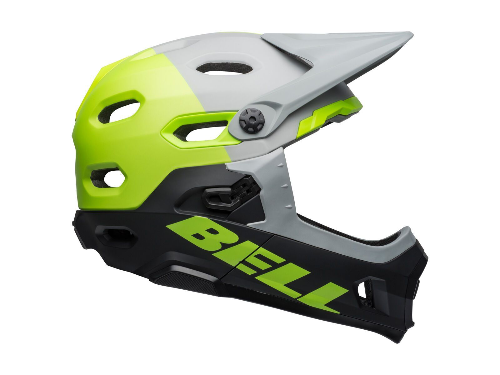 Bell Super DH MIPS, matte/gloss dark gray/bright green/black - Bild 3