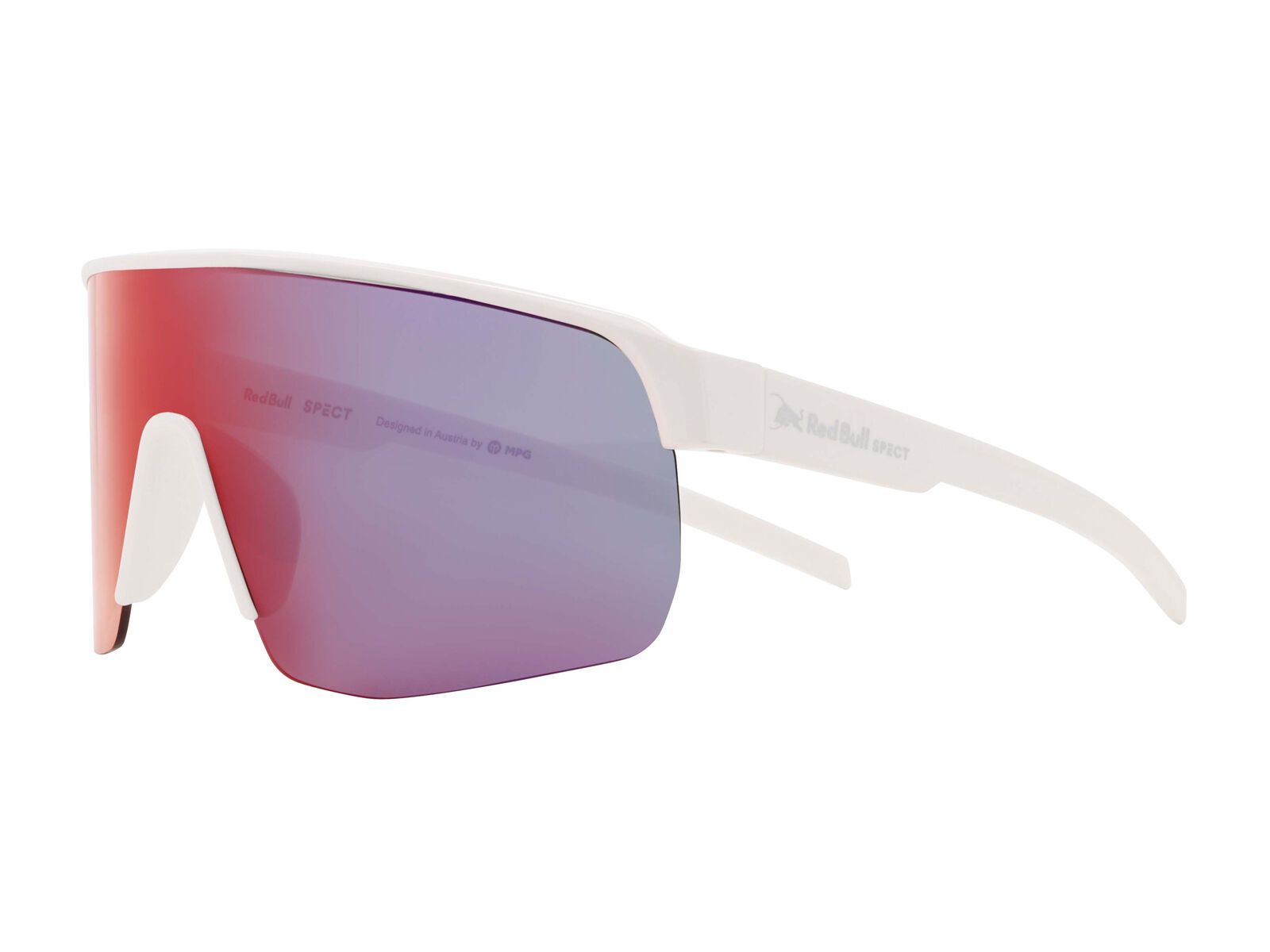Red Bull Spect Eyewear Dakota, Brown-Red Mirror / shiny white - Bild 3
