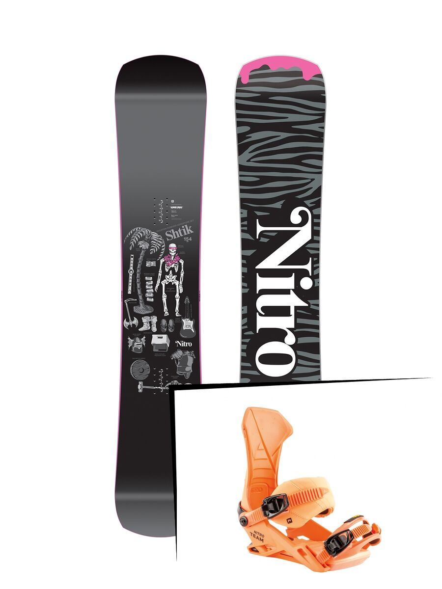 Set: Nitro SHtik 2019 + Nitro Team muted brights series orange - Bild 1
