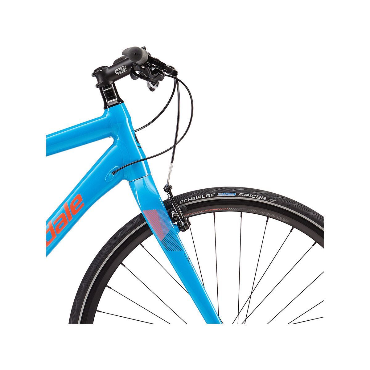 Cannondale Quick 2, ultra blue w/ jet black and acid red, reflective detail, gloss - BLU - Bild 5