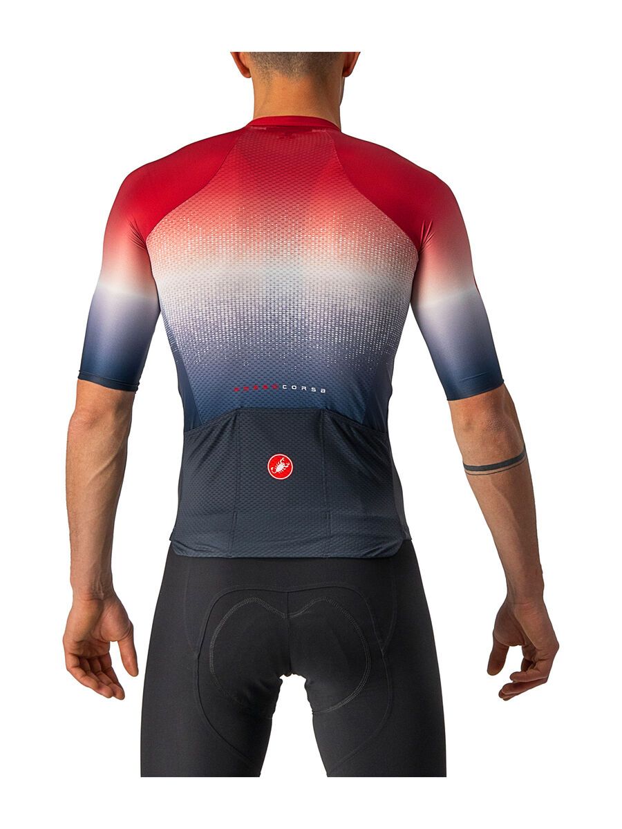 Castelli Aero Race 6.0 Jersey, savile blue/pro red - Bild 2