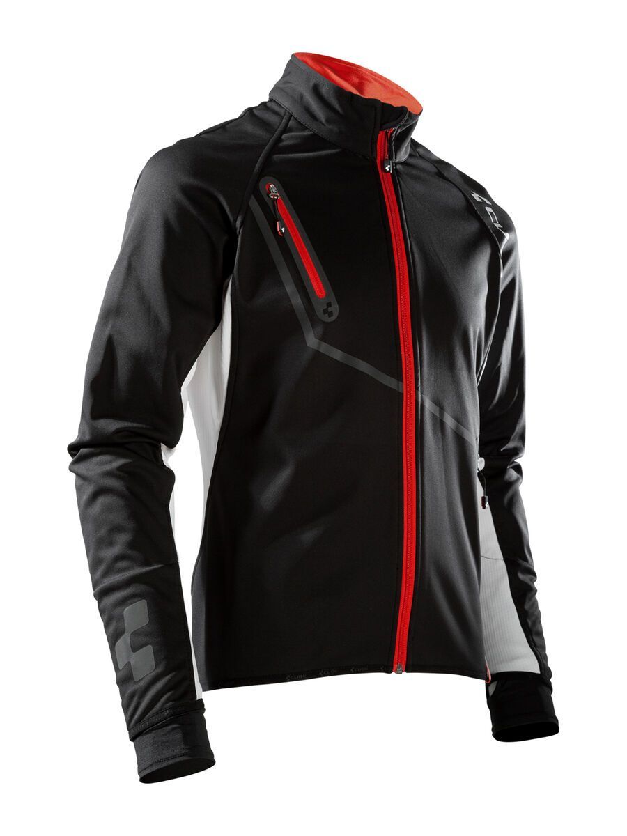 Cube Blackline Softshell Jacke, black´n´white´n´red - Bild 1