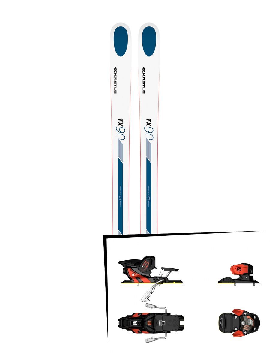Set: Kästle TX90 2019 + Salomon Warden MNC 13 white/black/orange - Bild 1