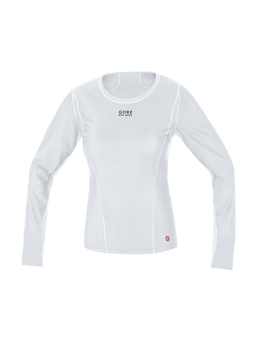Gore Bike Wear Base Layer Windstopper Lady Shirt Lang, light grey white - Bild 1