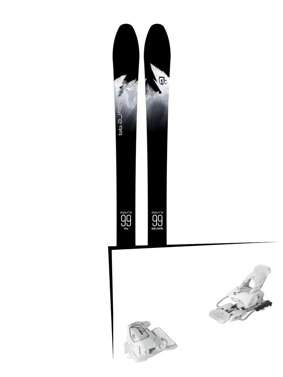 Set: Icelantic Sabre 99 2018 + Tyrolia Attack² 12 GW matt white - Bild 1