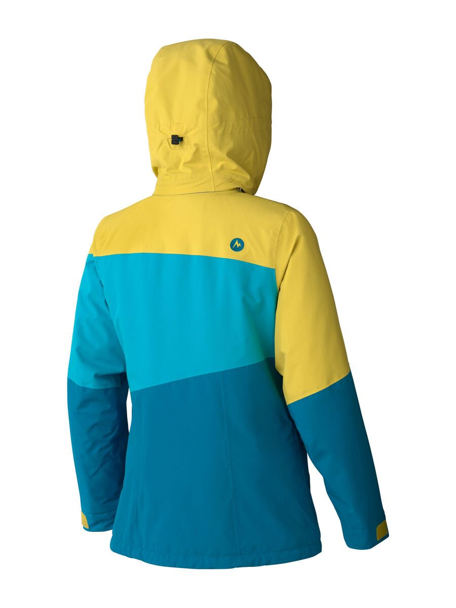 Marmot Womens Moonshot Jacket, Aqua Blue/Yellow Vapor - Bild 2