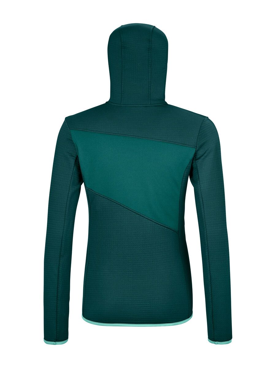 Ortovox Merino Fleece Grid Hoody W, dark pacific - Bild 2
