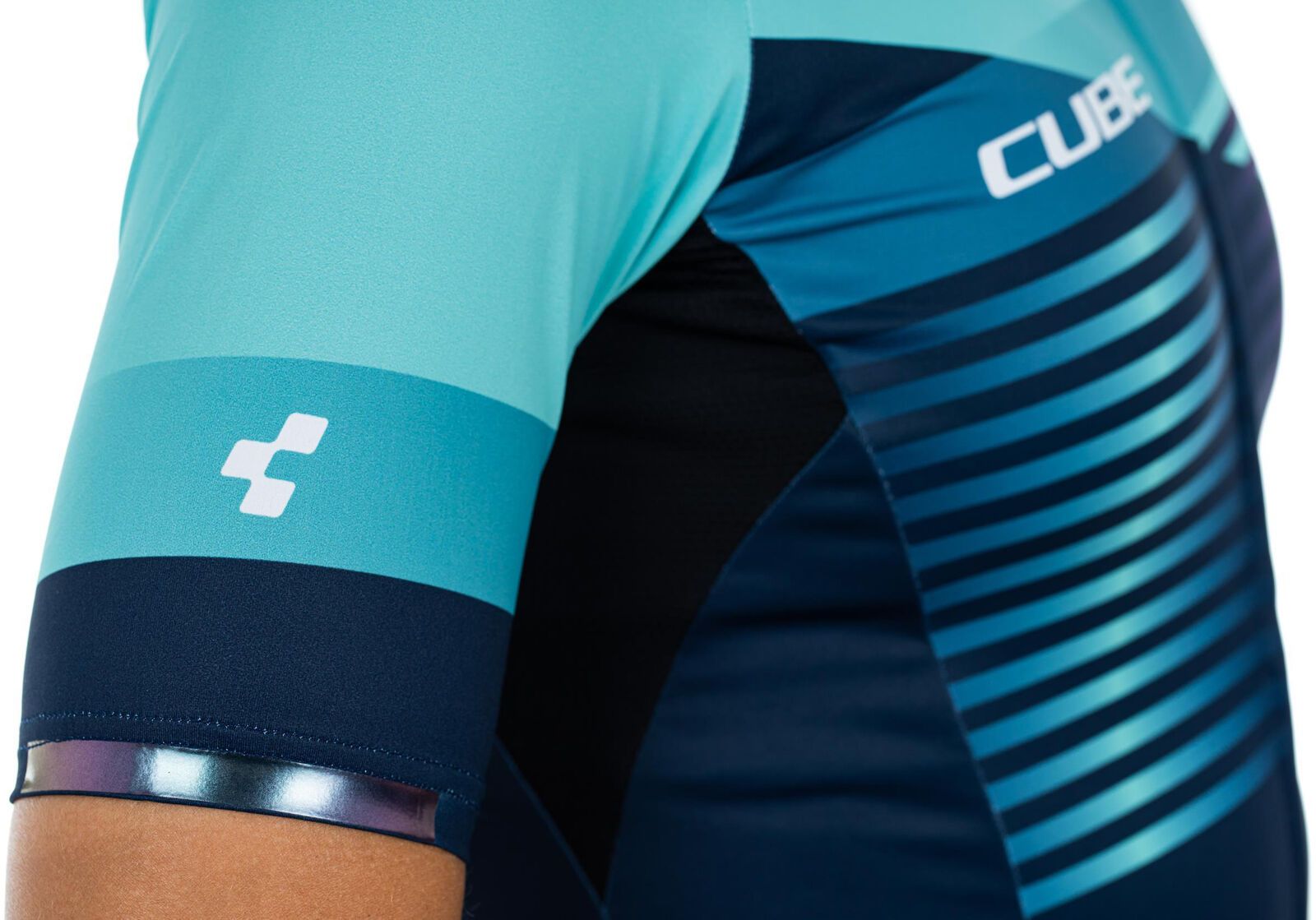 Cube Teamline WS Trikot kurzarm, blue´n´mint - Bild 4