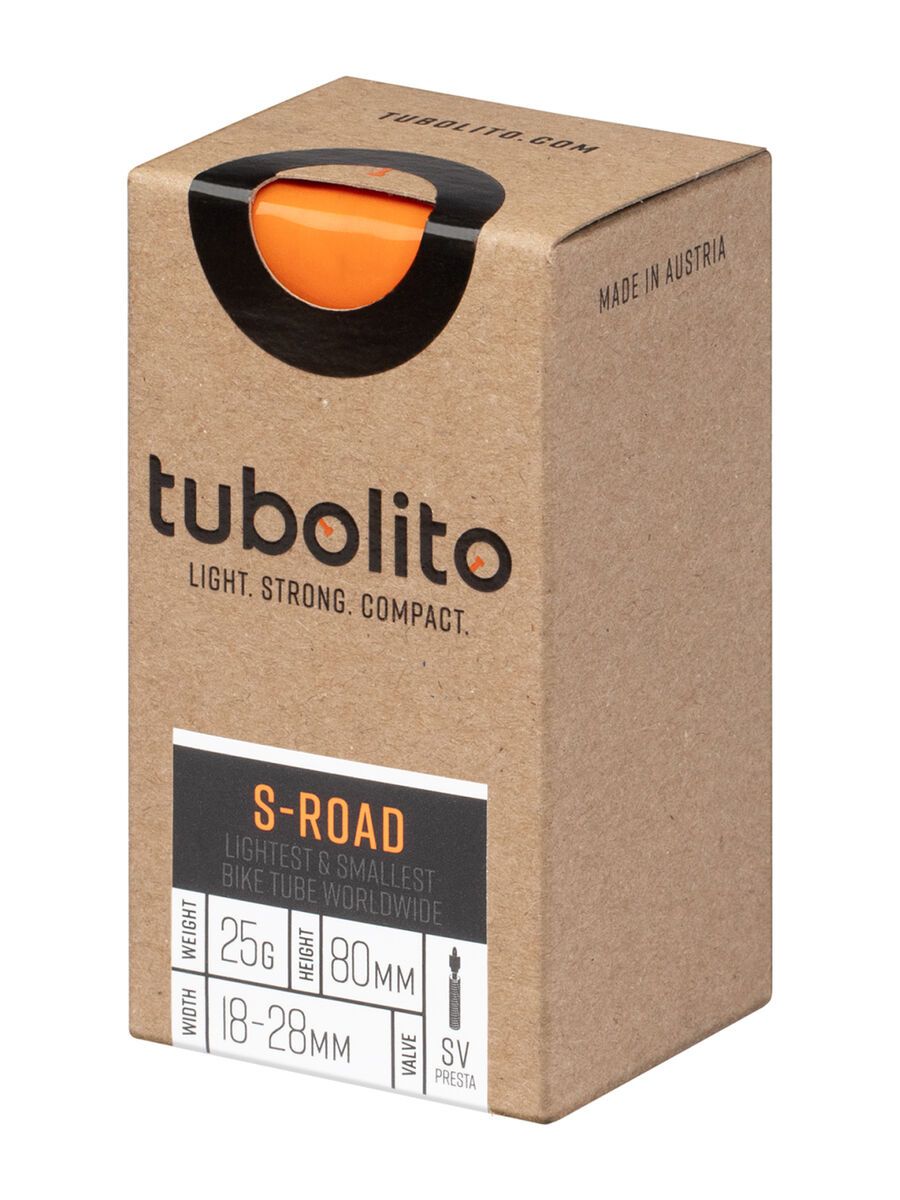 Tubolito S-Tubo Road 80 mm - 700C x 18-28 orange 33000042