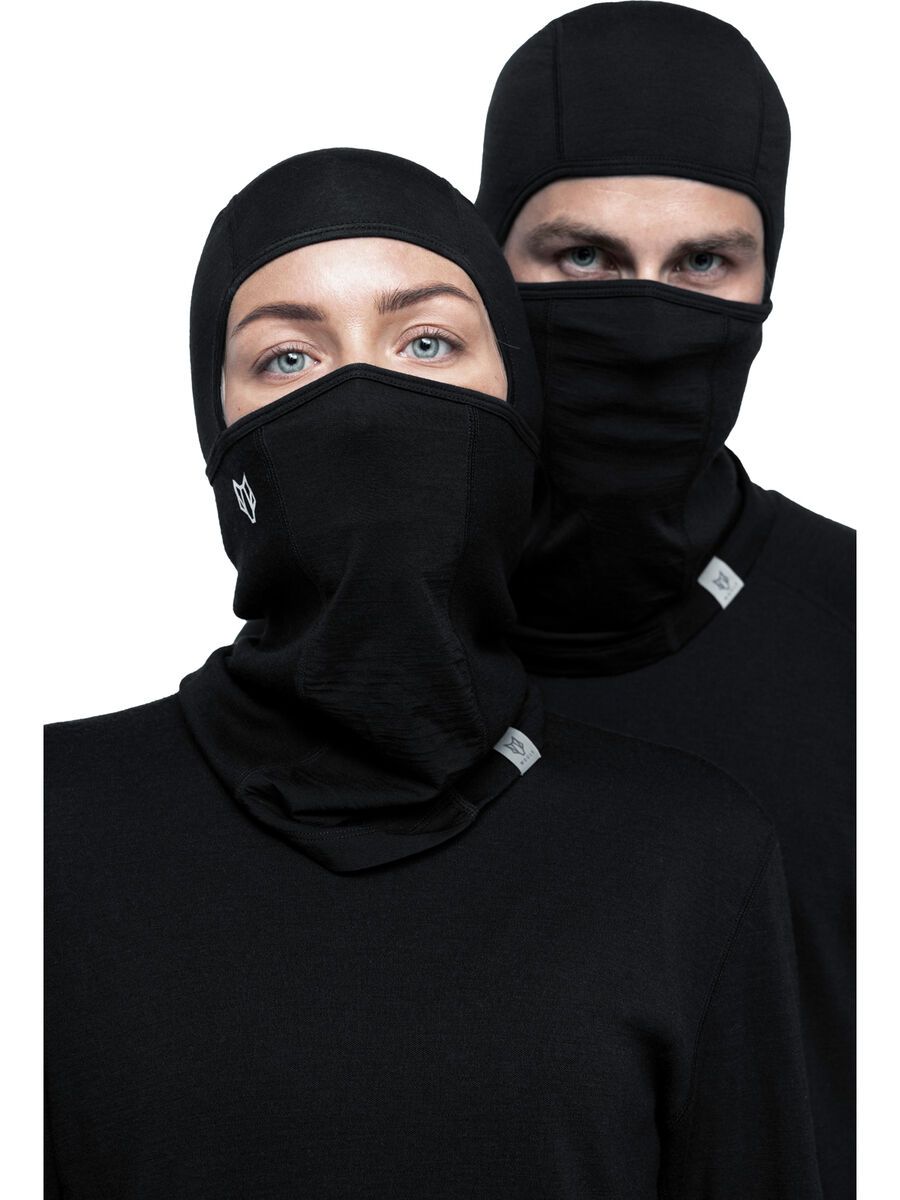 Woolf Merino Svarthetta Balaclava, black - Bild 5