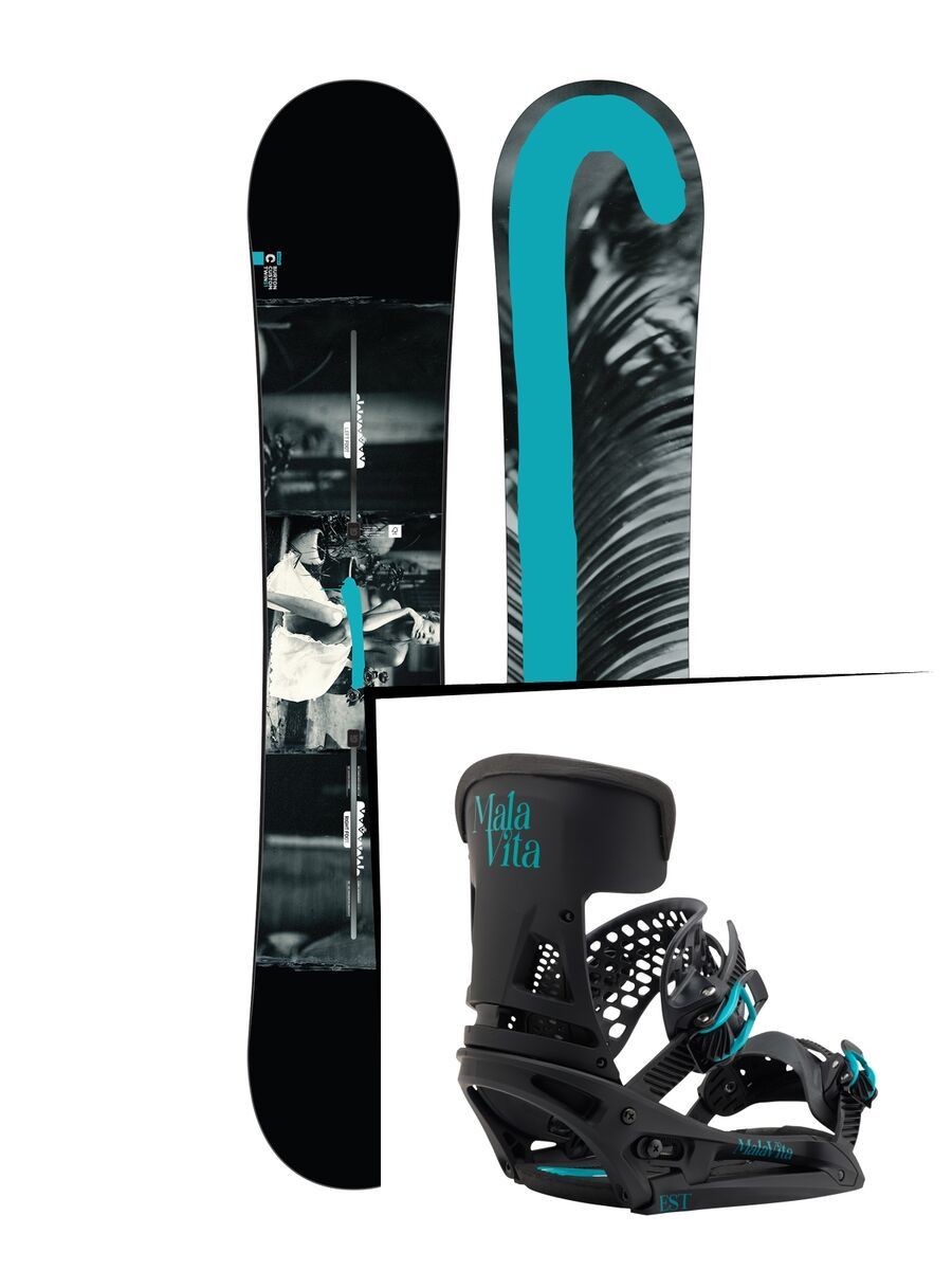 Set: Burton Custom Twin Flying V 2017 +  Malavita EST (1712861S) - Bild 1