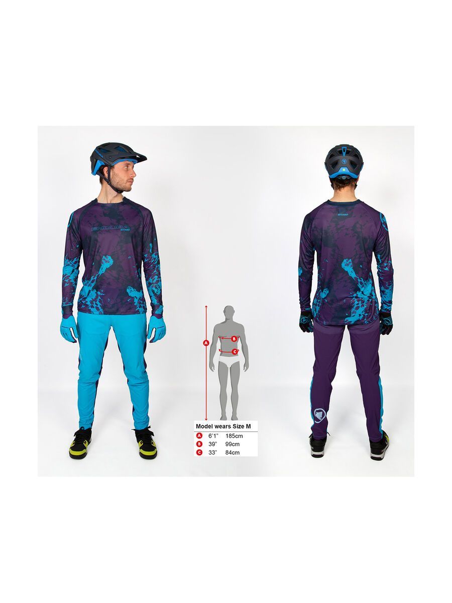 Endura MT500 Animo L/S Jersey, electric blue - Bild 4