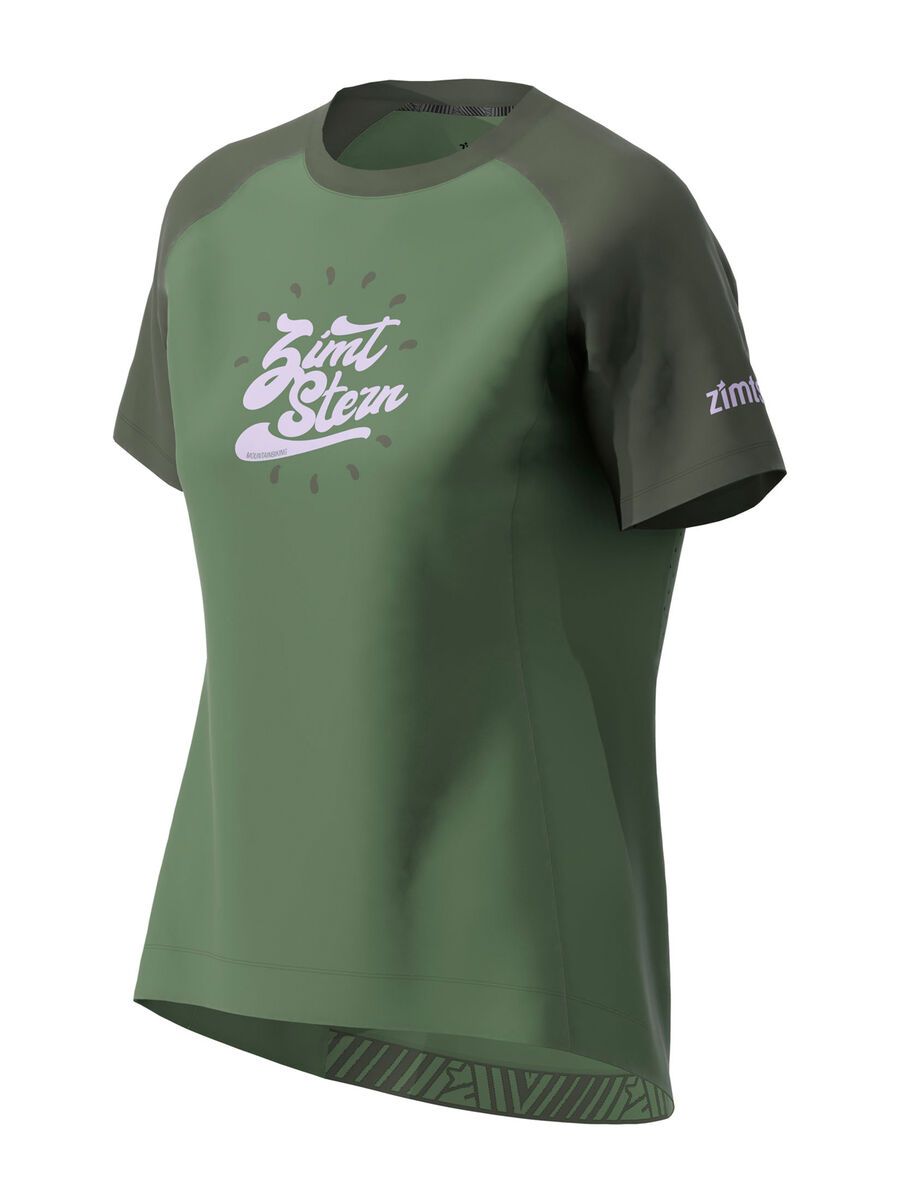 Zimtstern PureFlowz Shirt SS Women, bronze green/forest night - Bild 2