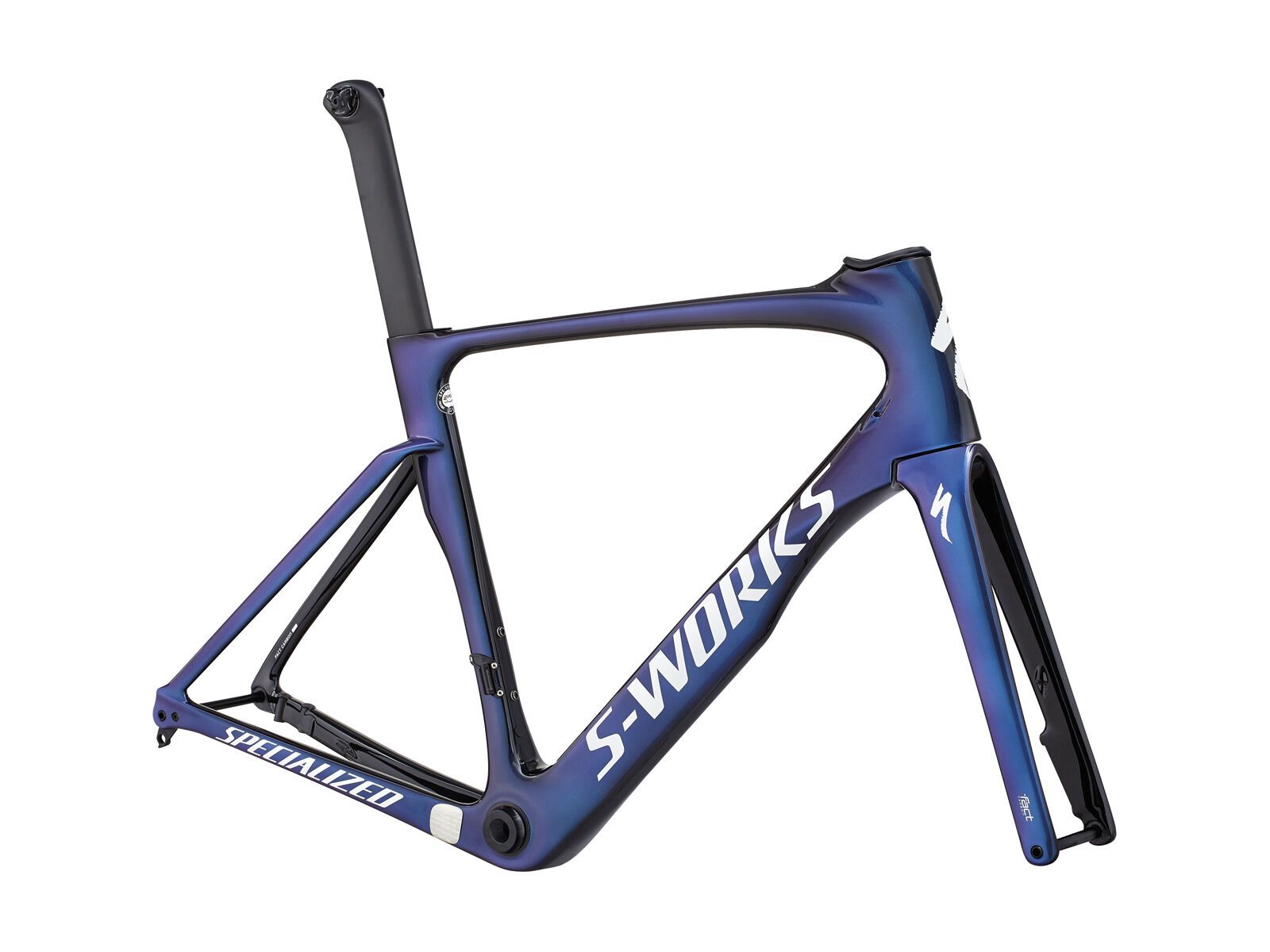 Specialized S-Works Venge ViAS Disc Frameset, tarmac black/purple chameleon/metallic white silver - Bild 1