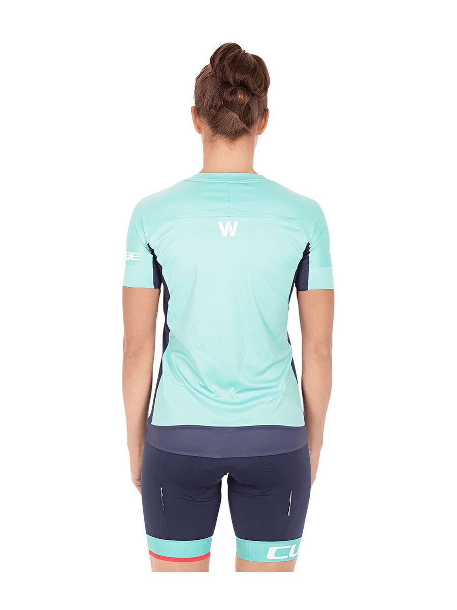 Cube Teamline WS Rundhalstrikot kurzarm, blue´n´mint - Bild 3